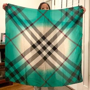 Burberry very large silk scarf